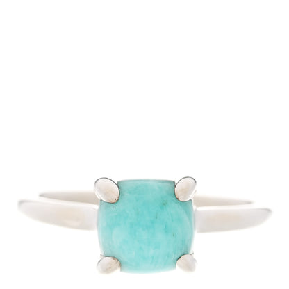 Tiffany Sterling Silver Amazonite Paloma Picasso Sugar Stacks Ring 52 6 1 of 7