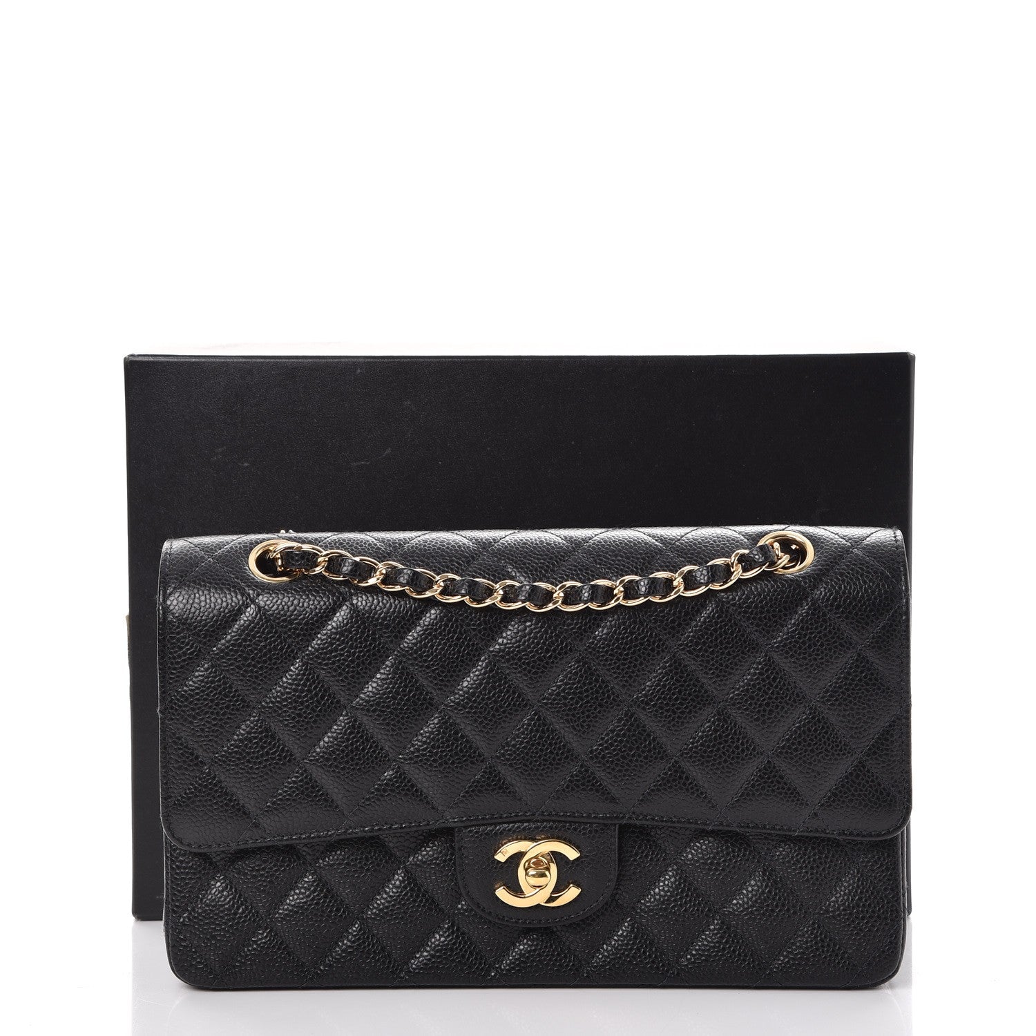 Chanel Caviar Quilted Medium Double Flap Black 9 of 9