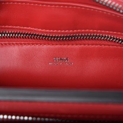 Fendi Shiny Nappa Trapuntata Small DotCom Click Chain Satchel Rojo 7 of 9