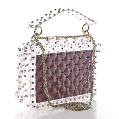 Valentino Garavani PVC Medium Rockstud Spike Shoulder Bag 3 of 9