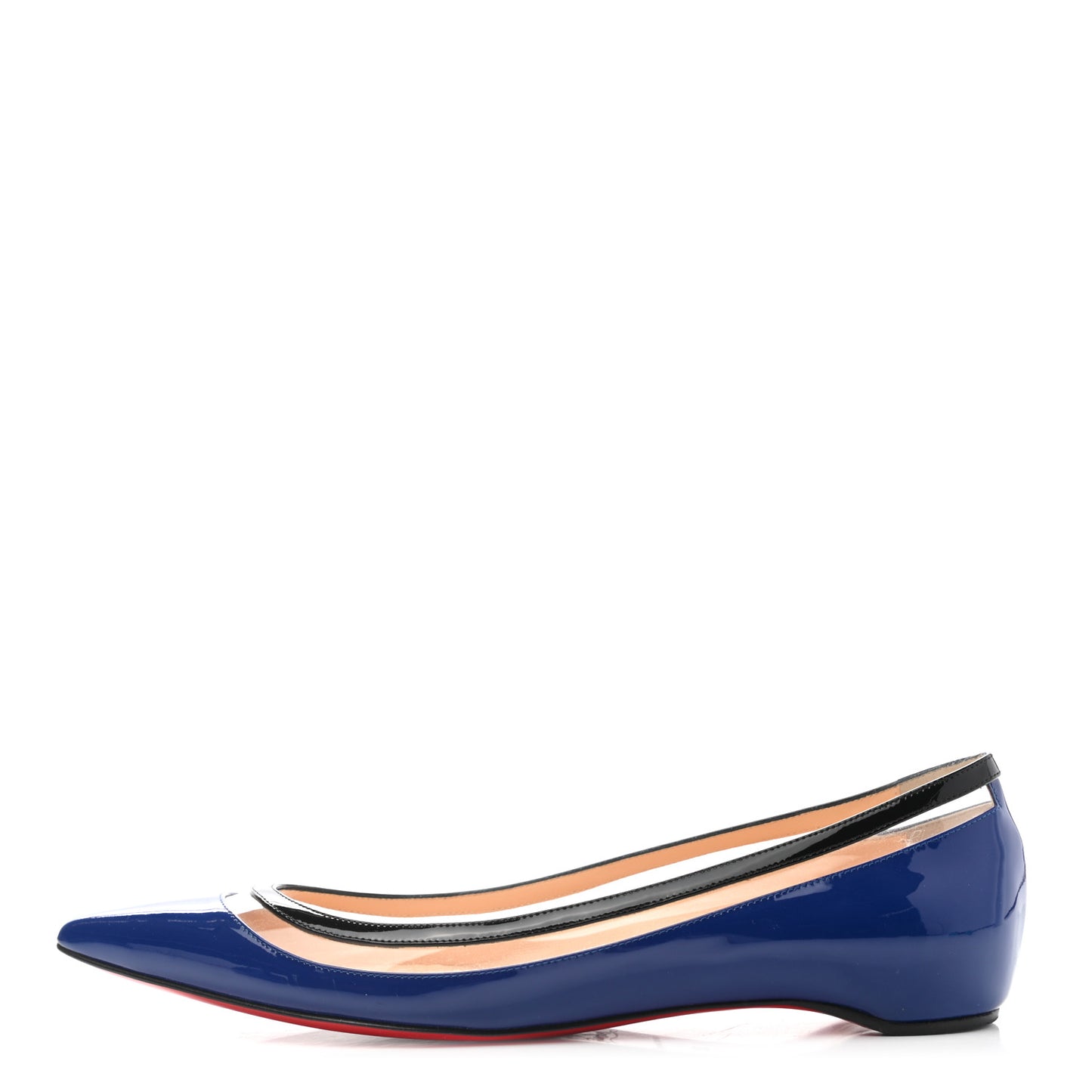 Patent PVC Paulina Flats 38 Neptune Black