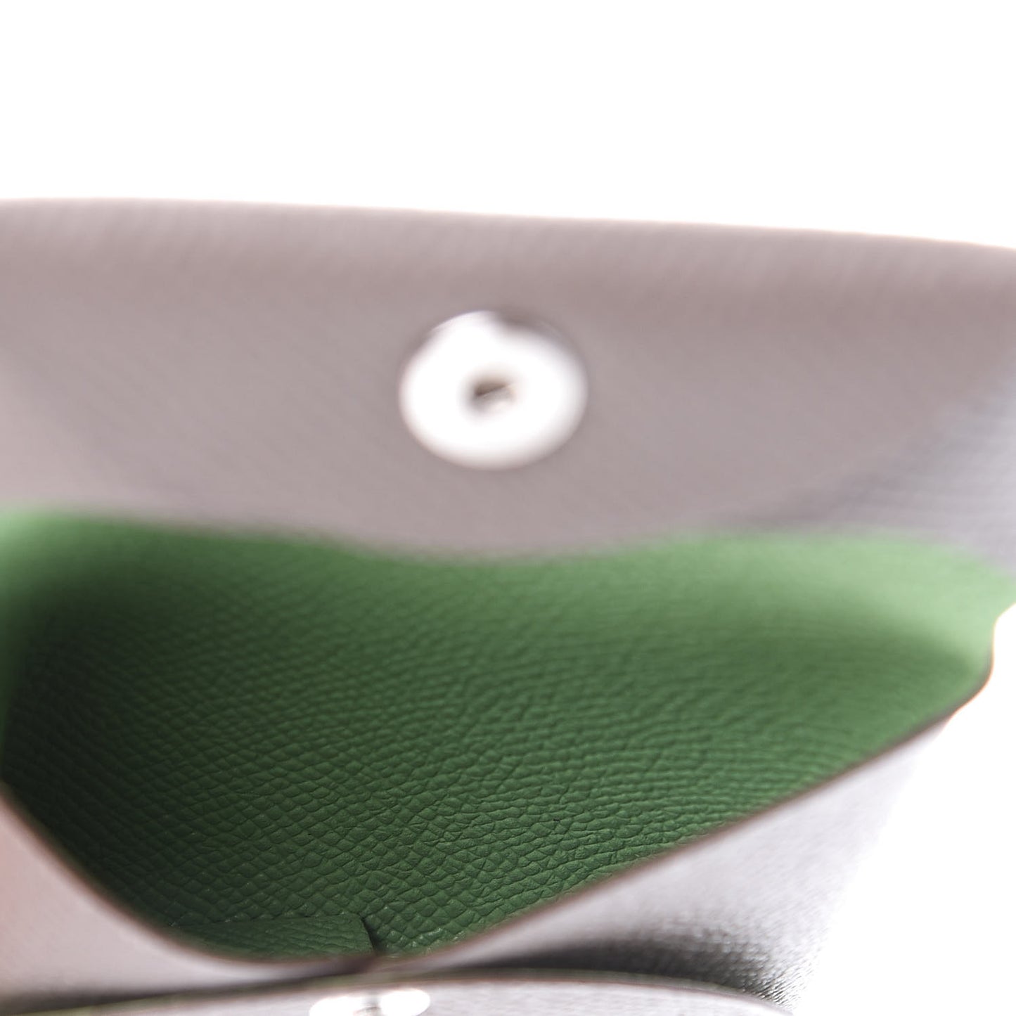 Epsom Bastia Verso Coin Purse Gris Etain Vert Criquet