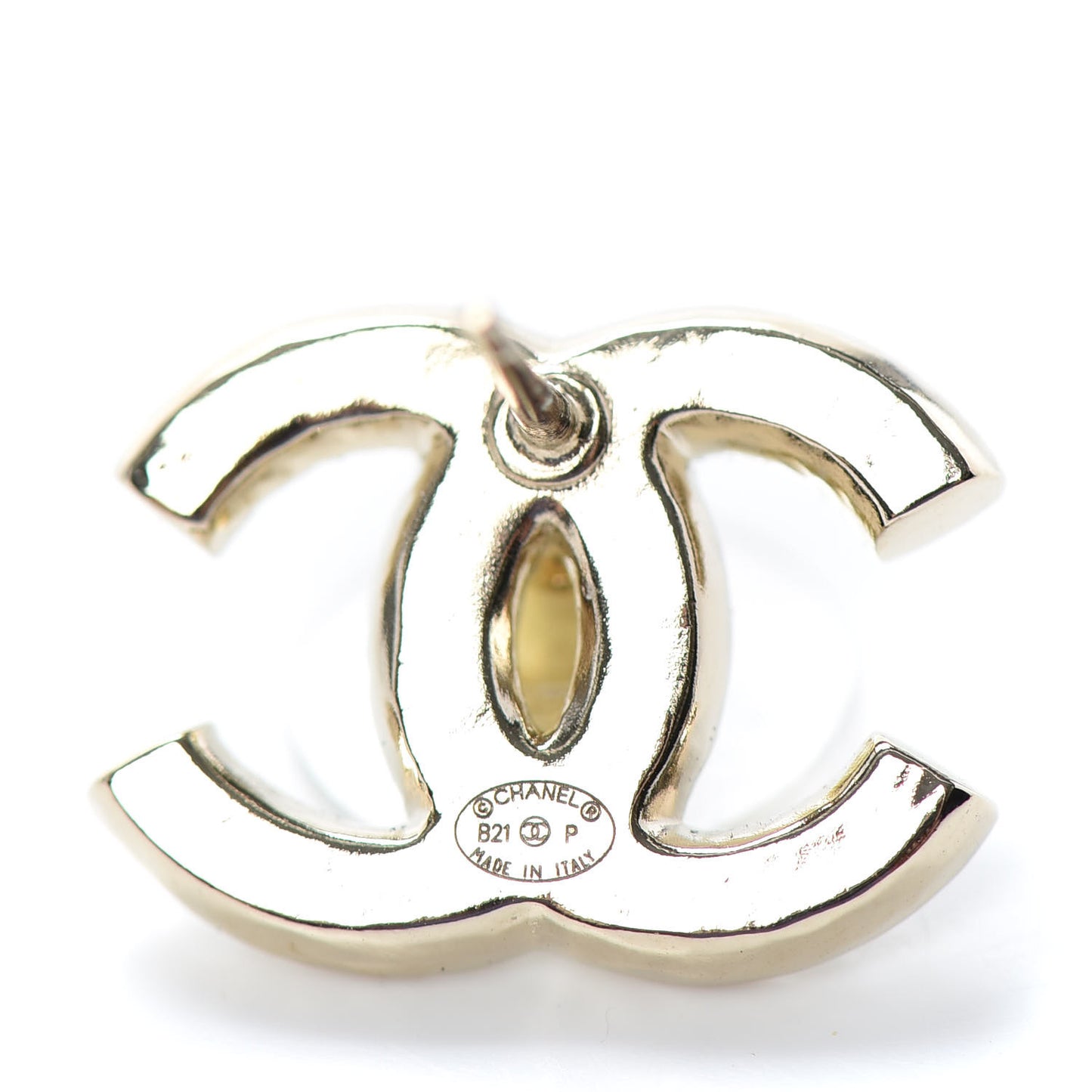 Pearl CC Earrings Gold
