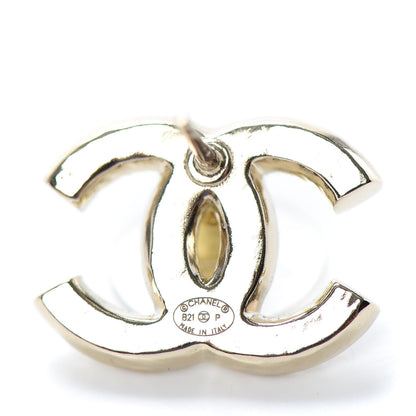 Chanel Pearl CC Earrings Gold 4 of 4
