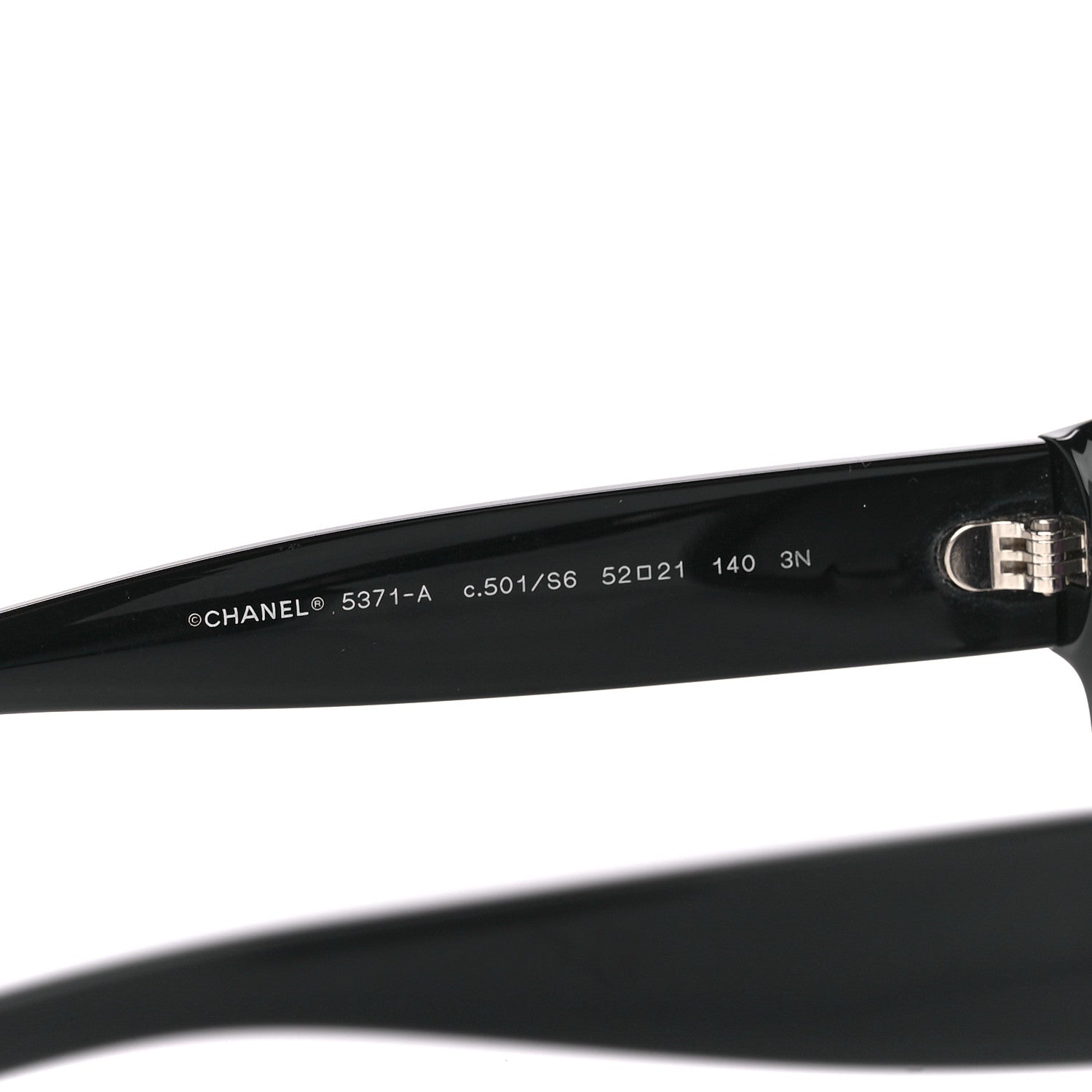 Chanel Acetate Butterfly Sunglasses 5371 Black 5 of 8