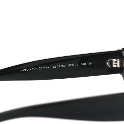 Chanel Acetate Butterfly Sunglasses 5371 Black 5 of 8