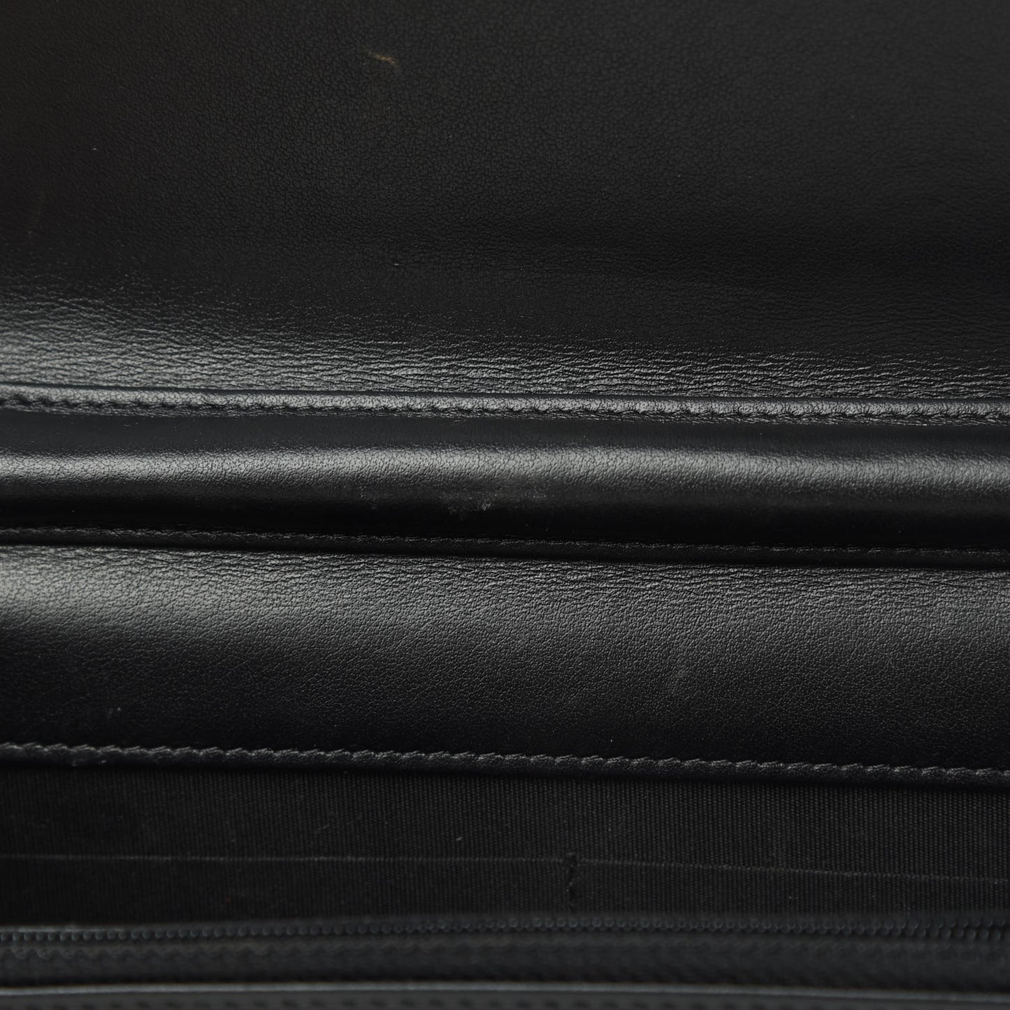 Caviar Quilted Boy Wallet On Chain WOC Black
