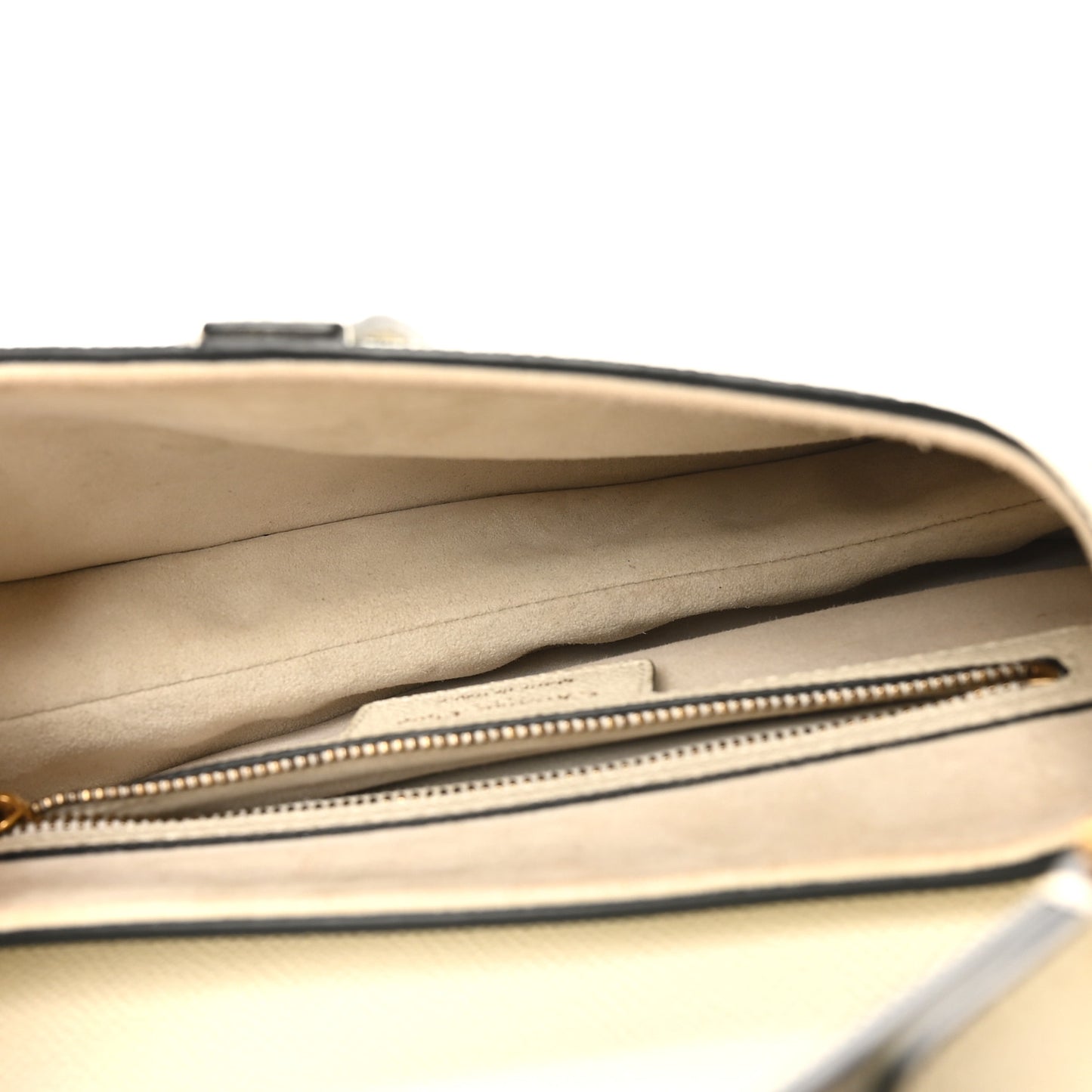 Grained Calfskin Saddle Bag White