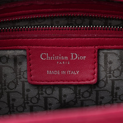 Christian Dior Lambskin Cannage Large Lady Dior Fuchsia 6 of 14