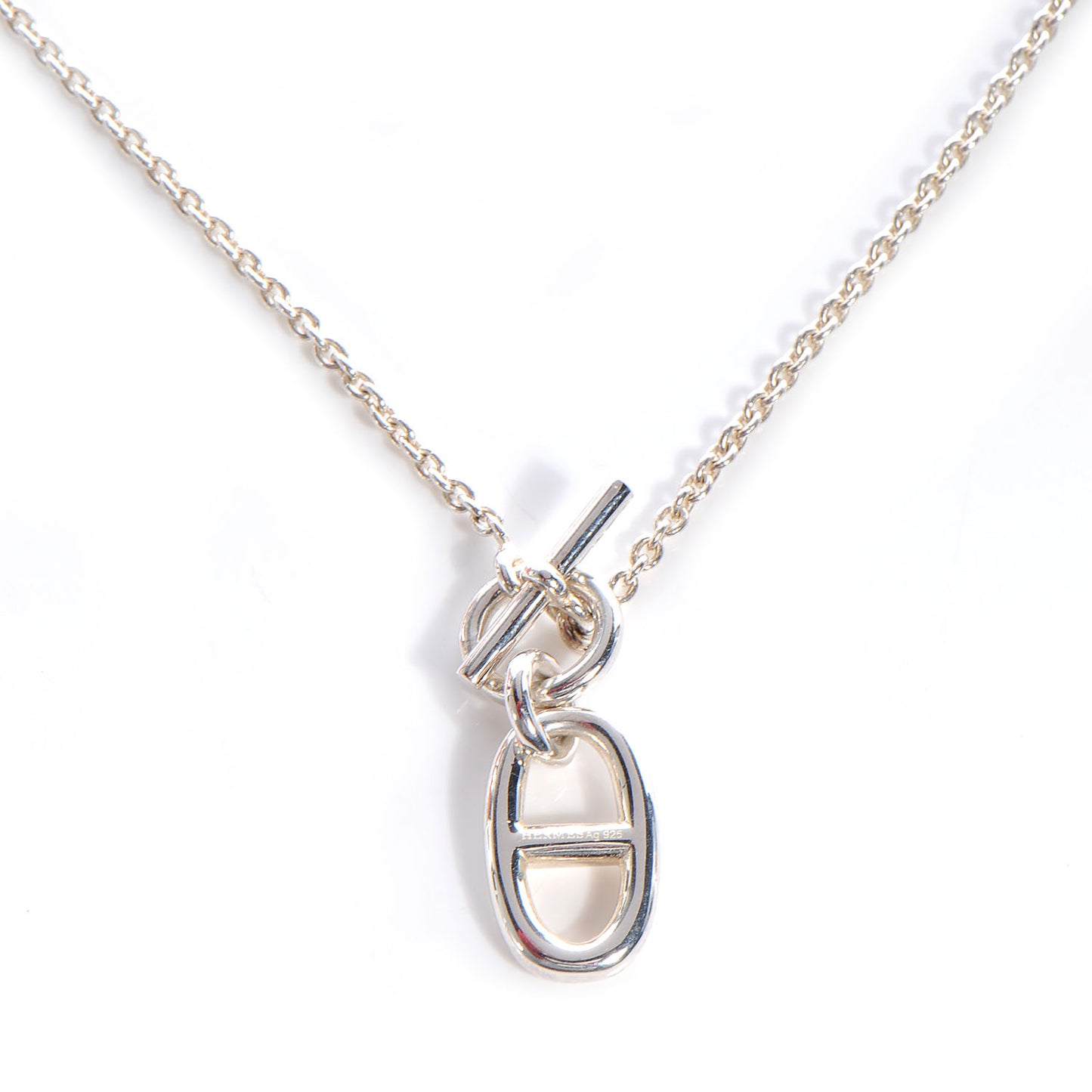 Sterling Silver Amulette Chaine d'Ancre Necklace