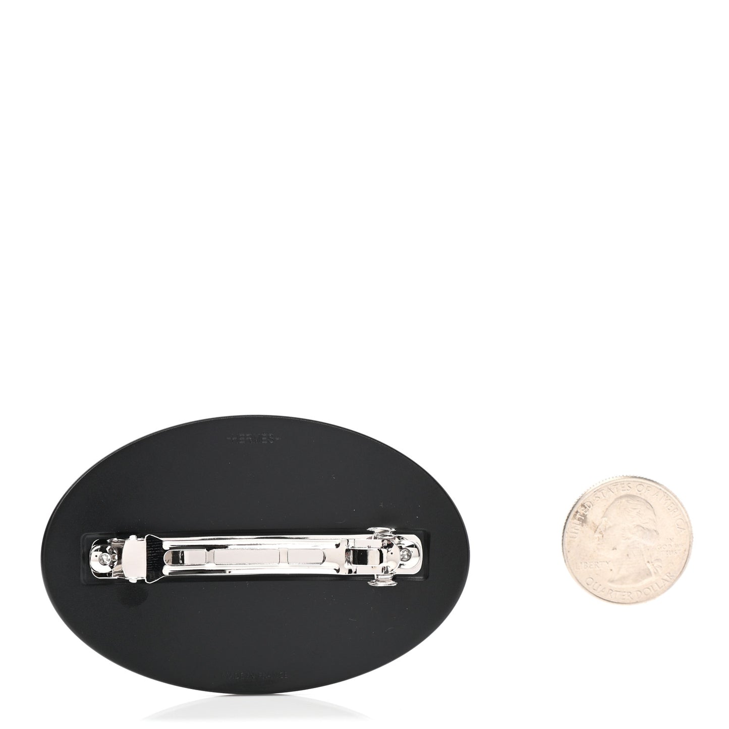 Aluminium Perforated Chaine d'Ancre Hair Clip Black