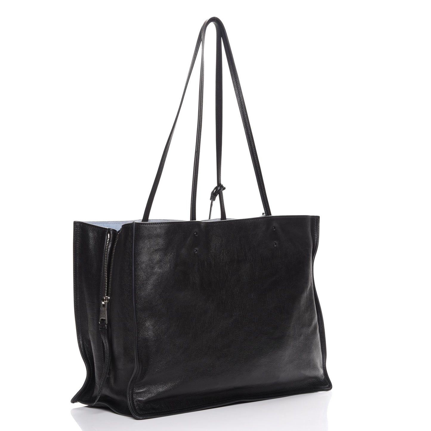 Glace Calf Etiquette Tote Black Astrale