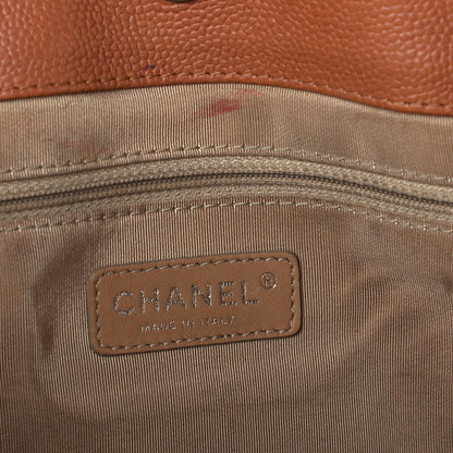 Chanel Caviar Quilted Expandable Zip Shoulder Bag Brown 7 of 11