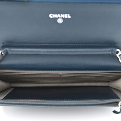 Chanel Caviar Timeless CC Wallet on Chain WOC Navy 5 of 14