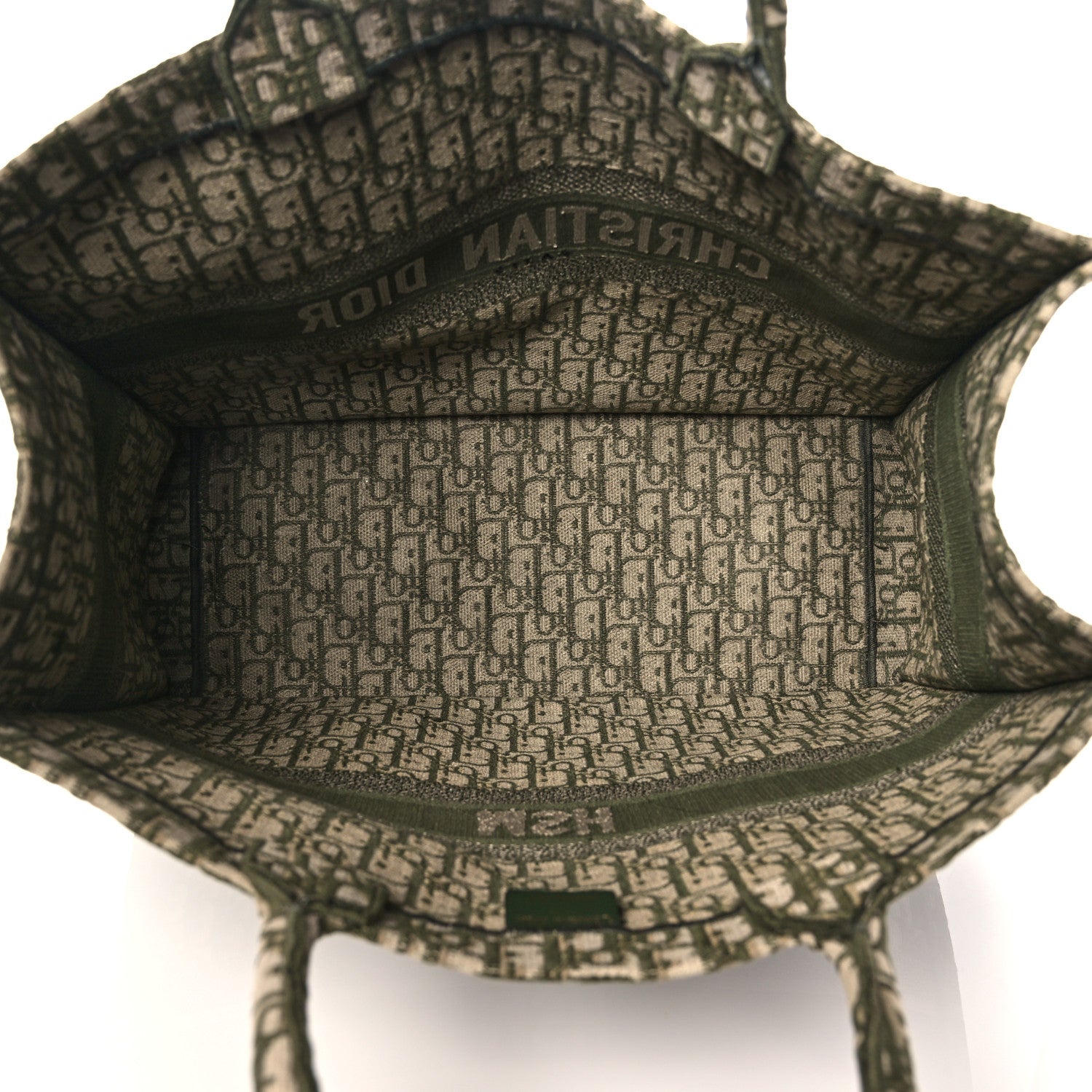 Christian Dior Oblique Large Book Tote Vert Multicolor 5 of 15