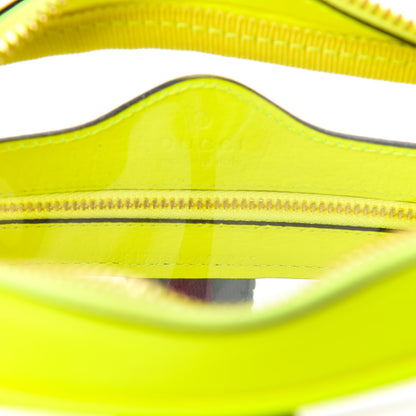 Gucci Vinyl Web Mini Ophidia Transparent Shoulder Bag Yellow Fluo 9 of 10