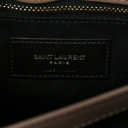 Saint Laurent Calfskin Y Quilted Monogram Toy Loulou Crossbody Bag Taupe 6 of 8