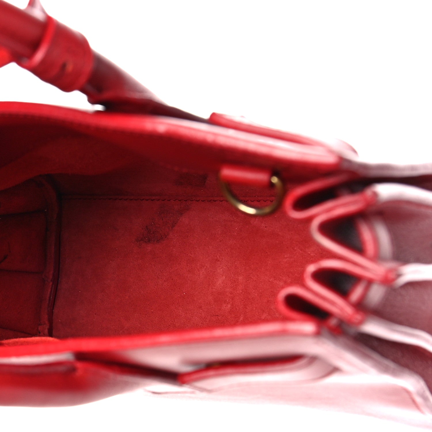 Saint Laurent Calfskin Nano Sac De Jour Lipstick Red 5 of 11