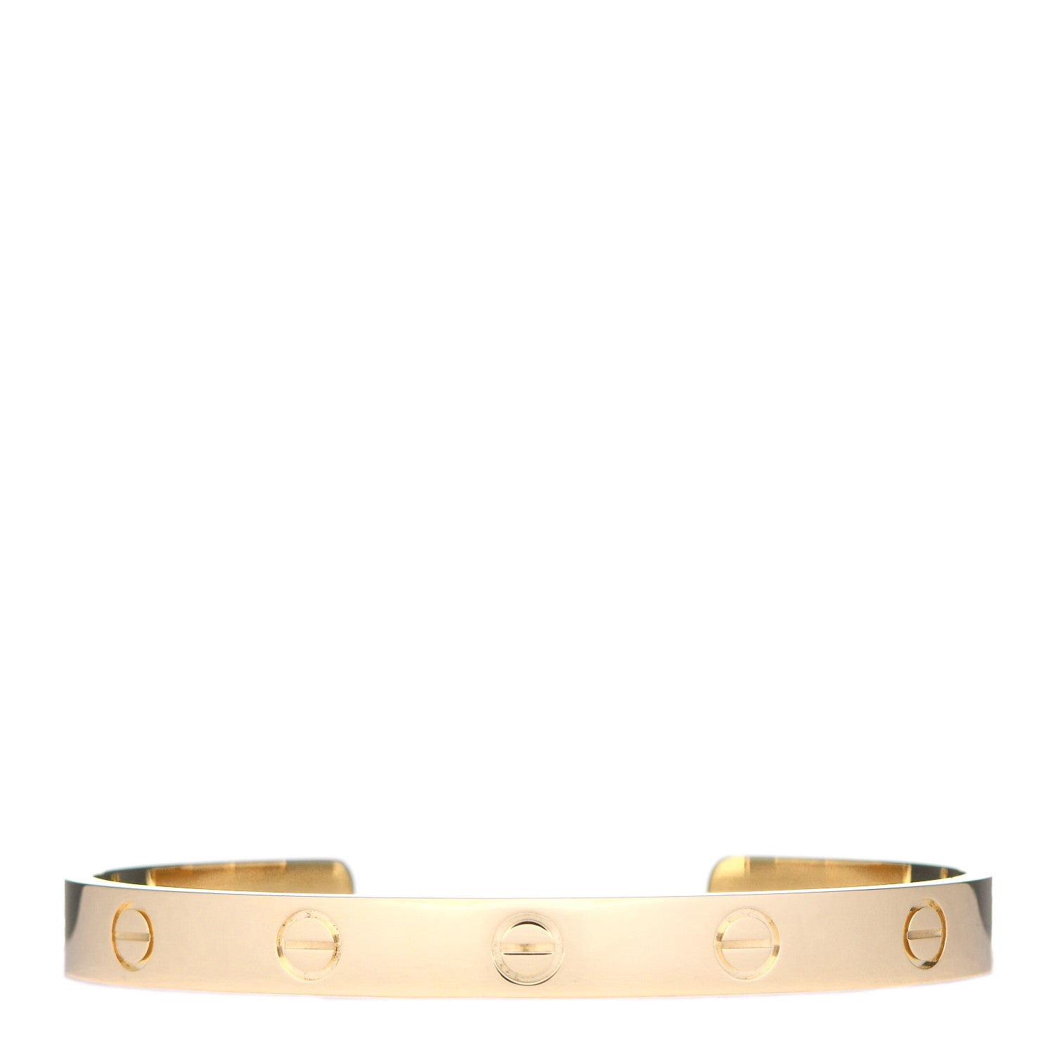 Cartier 18K Yellow Gold LOVE Cuff Bracelet 17 1 of 5