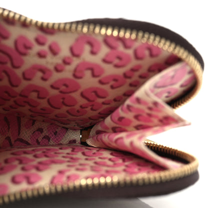 Louis Vuitton Monogram Leopard Coeur Heart Coin Purse Blanc Corail 5 of 8