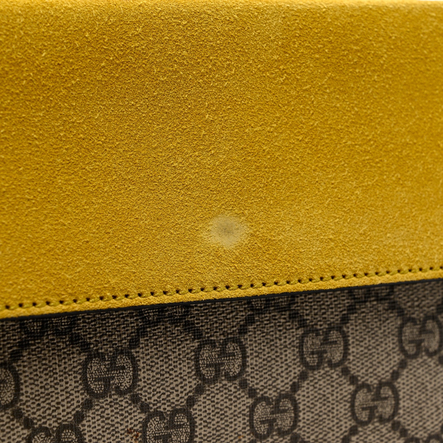 Gucci GG Supreme Monogram Crystal Bow Embroidered Small Dionysus Shoulder Bag Yellow 14 of 14