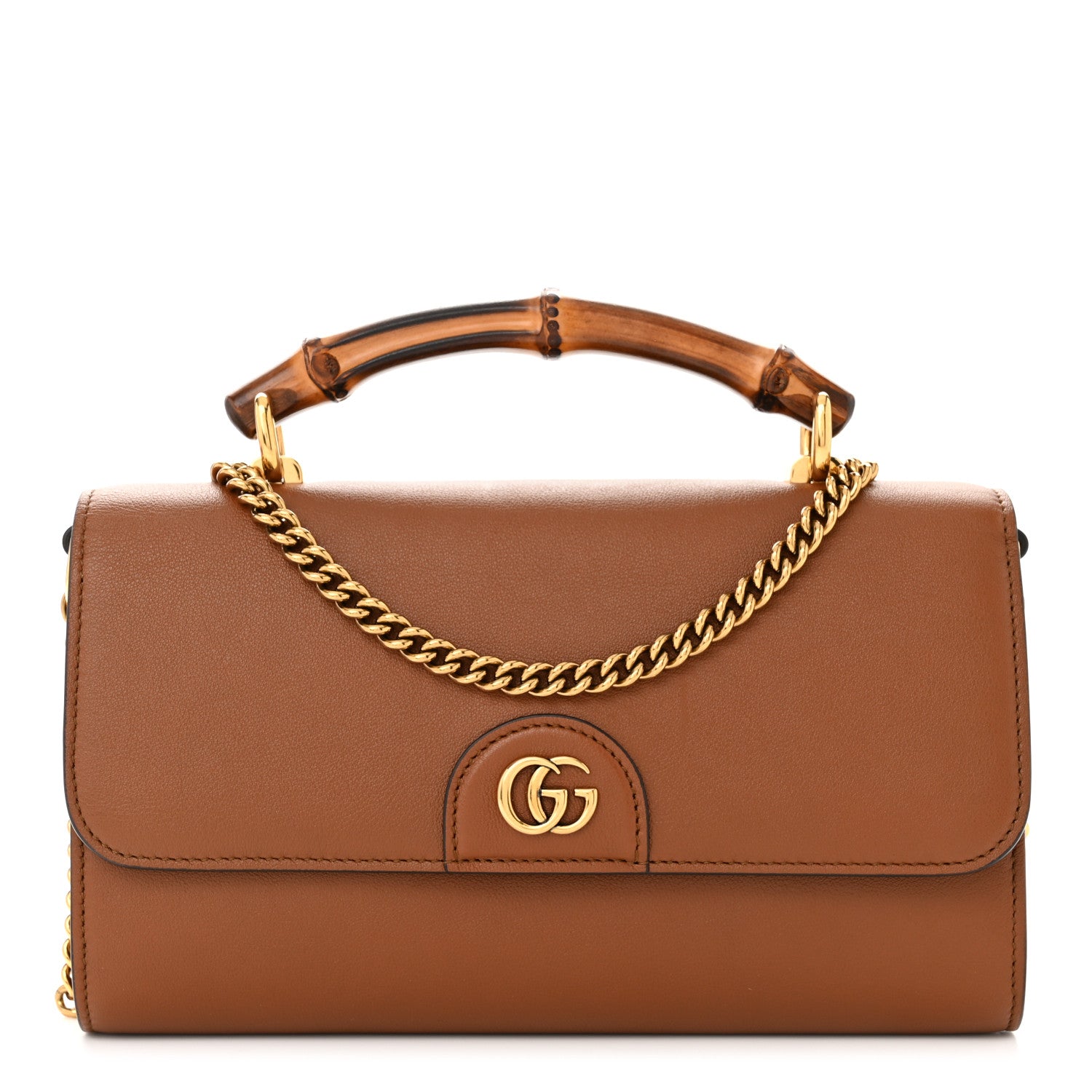 Gucci Wonka Grain Calfskin Mini Diana Bamboo Top Handle Shoulder Bag Cuir 1 of 10