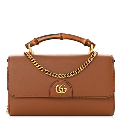 Gucci Wonka Grain Calfskin Mini Diana Bamboo Top Handle Shoulder Bag Cuir 1 of 10