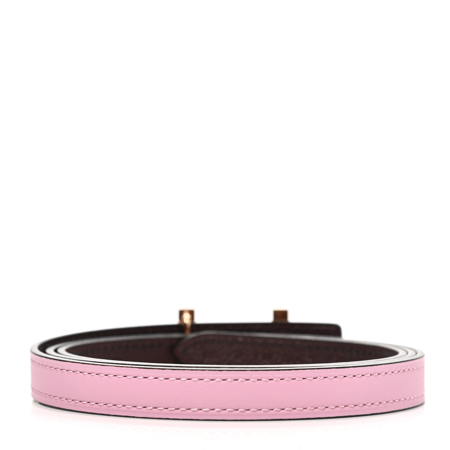Hermes Epsom Swift 13mm Focus Belt 85 34 Mauve Sylvestre Rouge Sellier 2 of 5