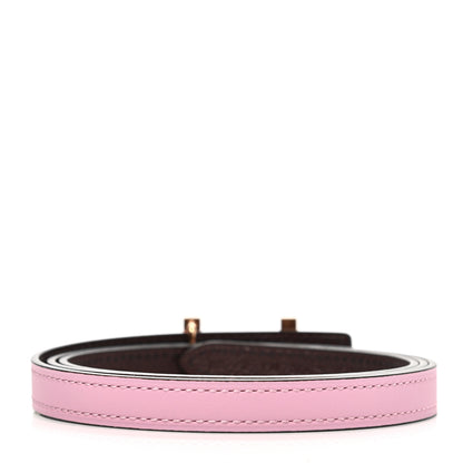 Hermes Epsom Swift 13mm Focus Belt 85 34 Mauve Sylvestre Rouge Sellier 2 of 5