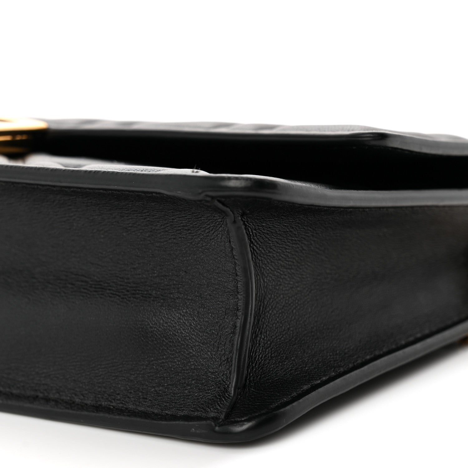 Fendi Nappa Matisse FF Embossed Wallet On Chain Black 9 of 9