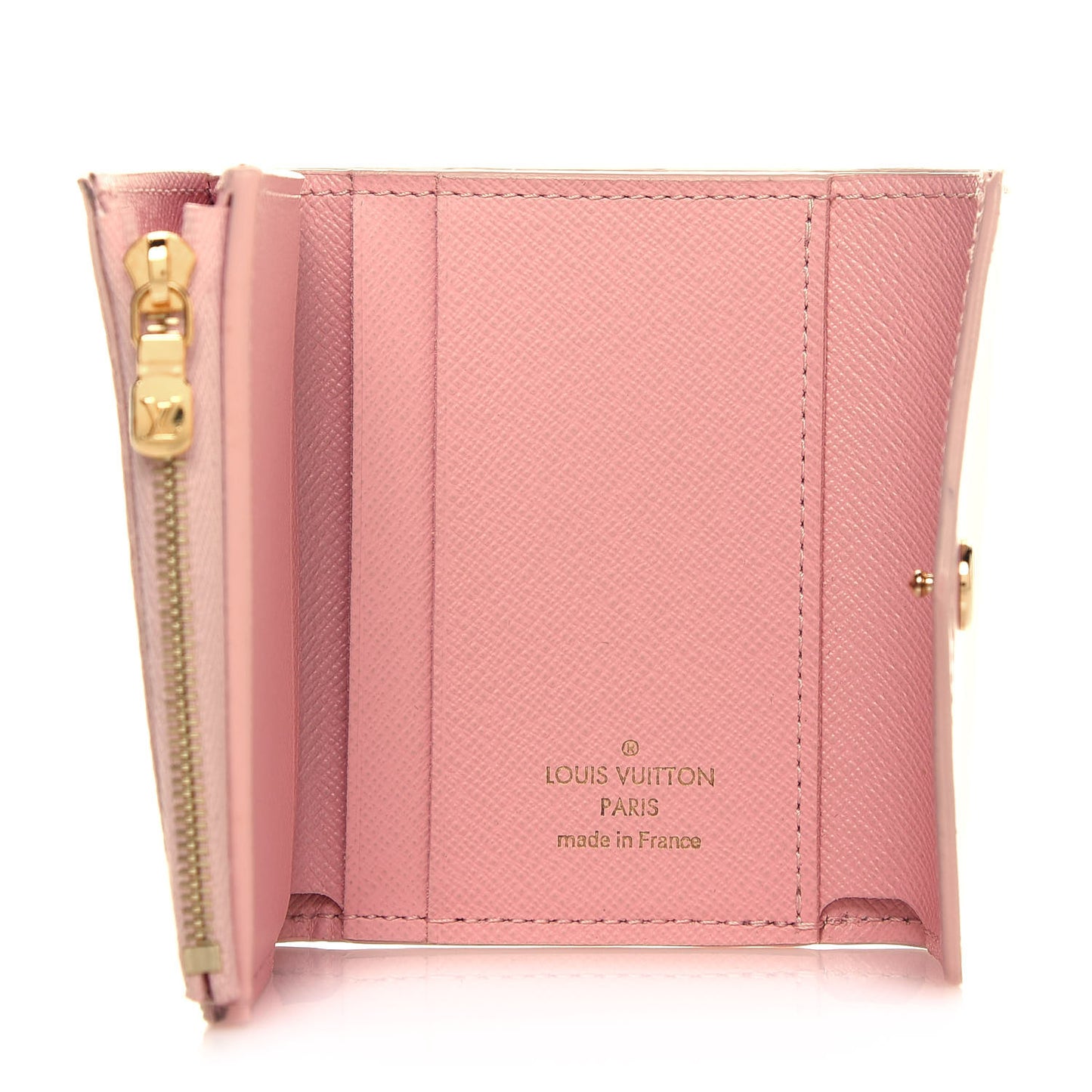Damier Azur Zoe Wallet Rose Ballerine