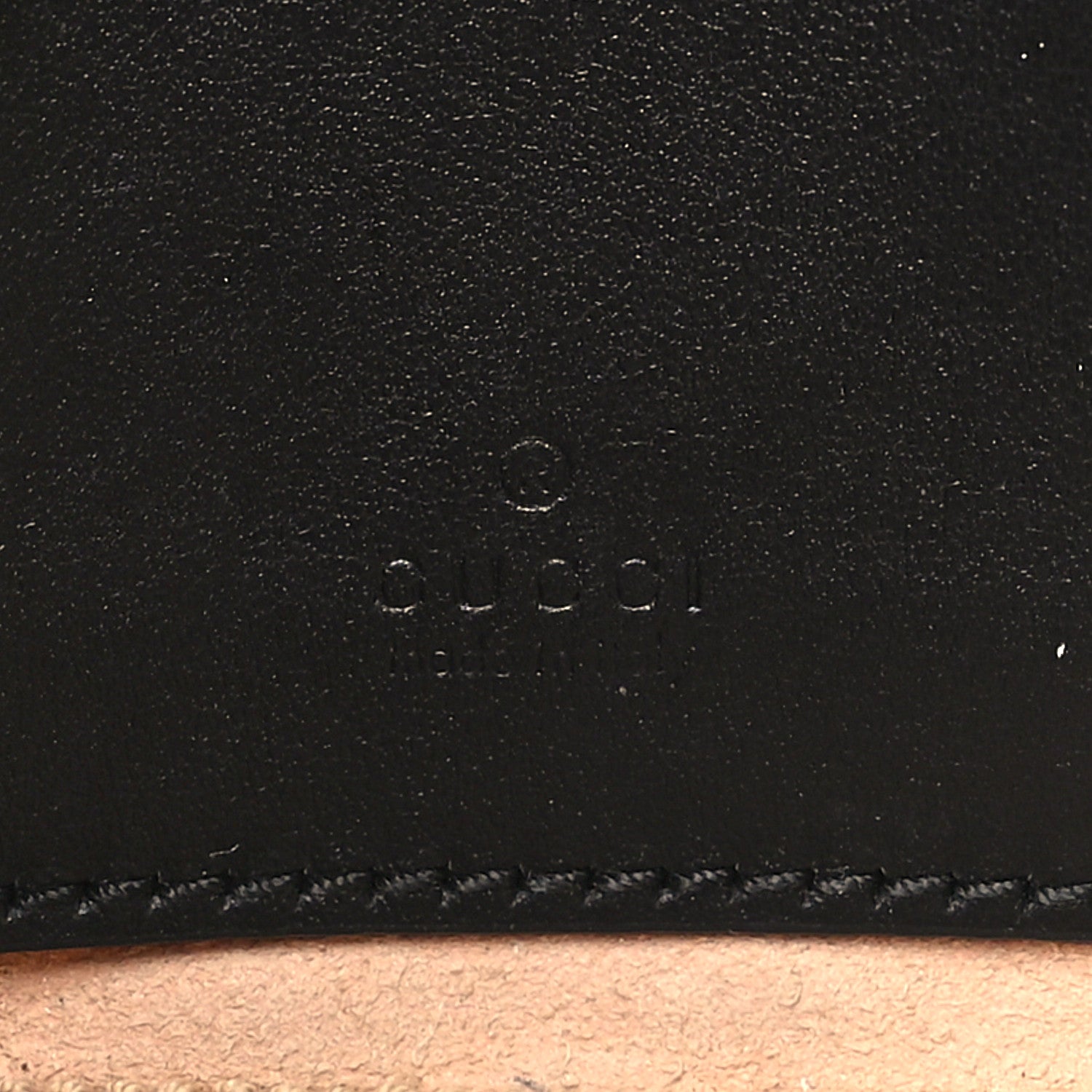 Gucci Calfskin Matelasse Mini GG Marmont Chain Crossbody Bag Black 6 of 10