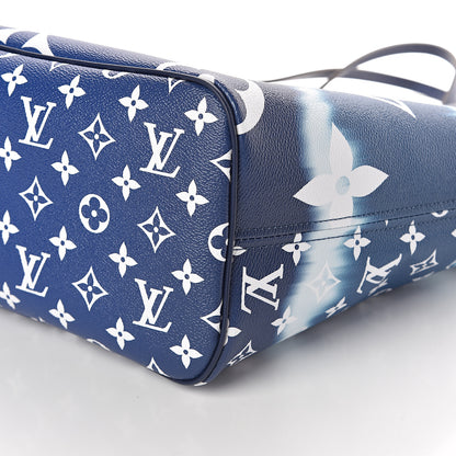 Louis Vuitton Monogram Escale Neverfull MM Blue 9 of 10