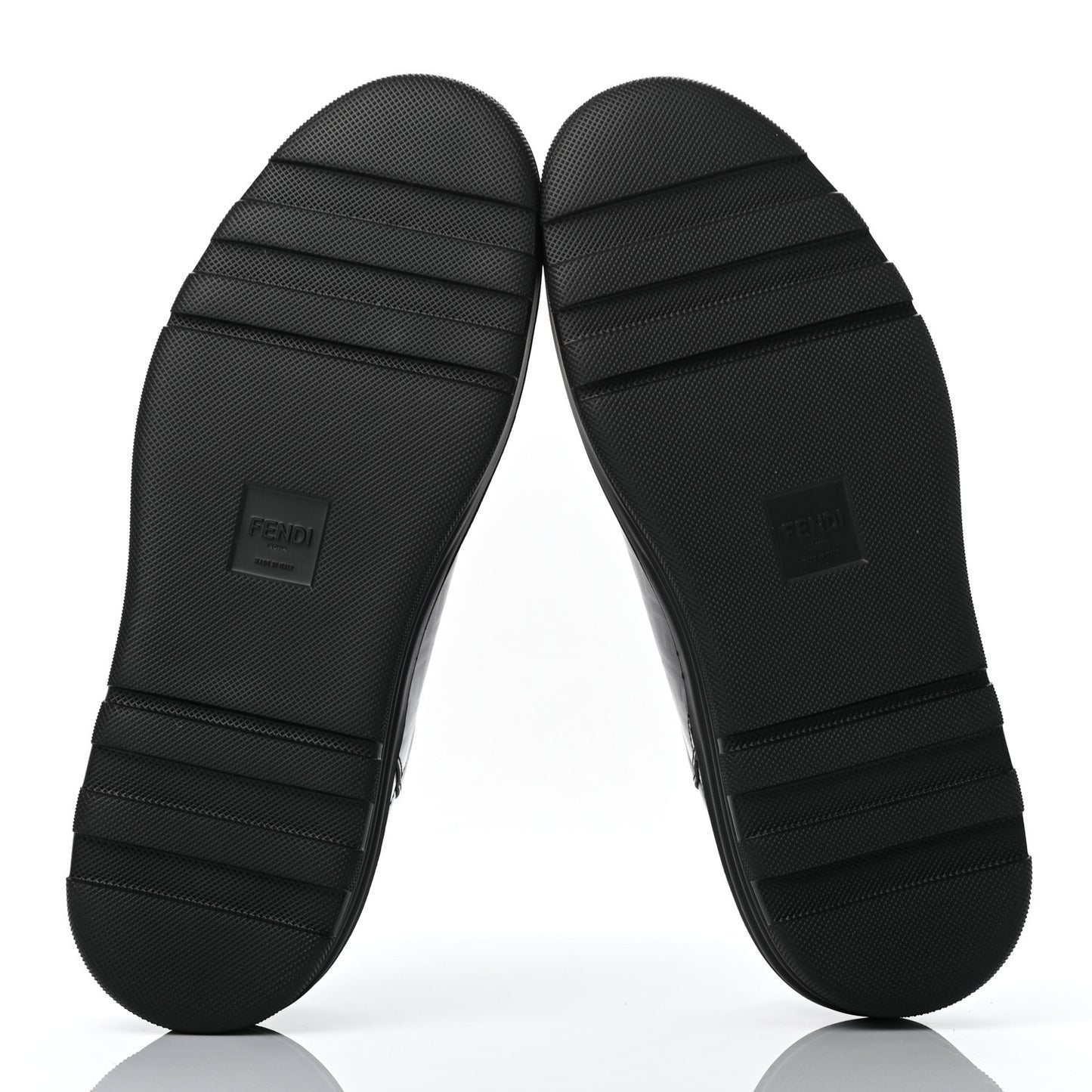 Vitello Spazzolato FF Mens Low-Top Sneakers 9 Asfalto Black