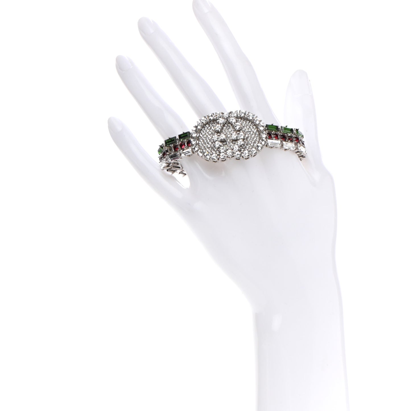 Crystals Double G Web Tennis Bracelet M Multicolor