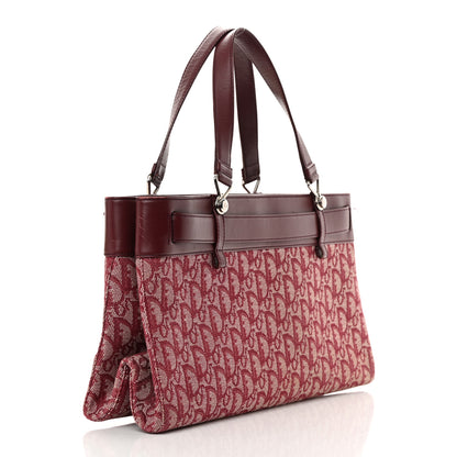 Christian Dior Calfskin Monogram Jeans Pocket Tote Red 3 of 17