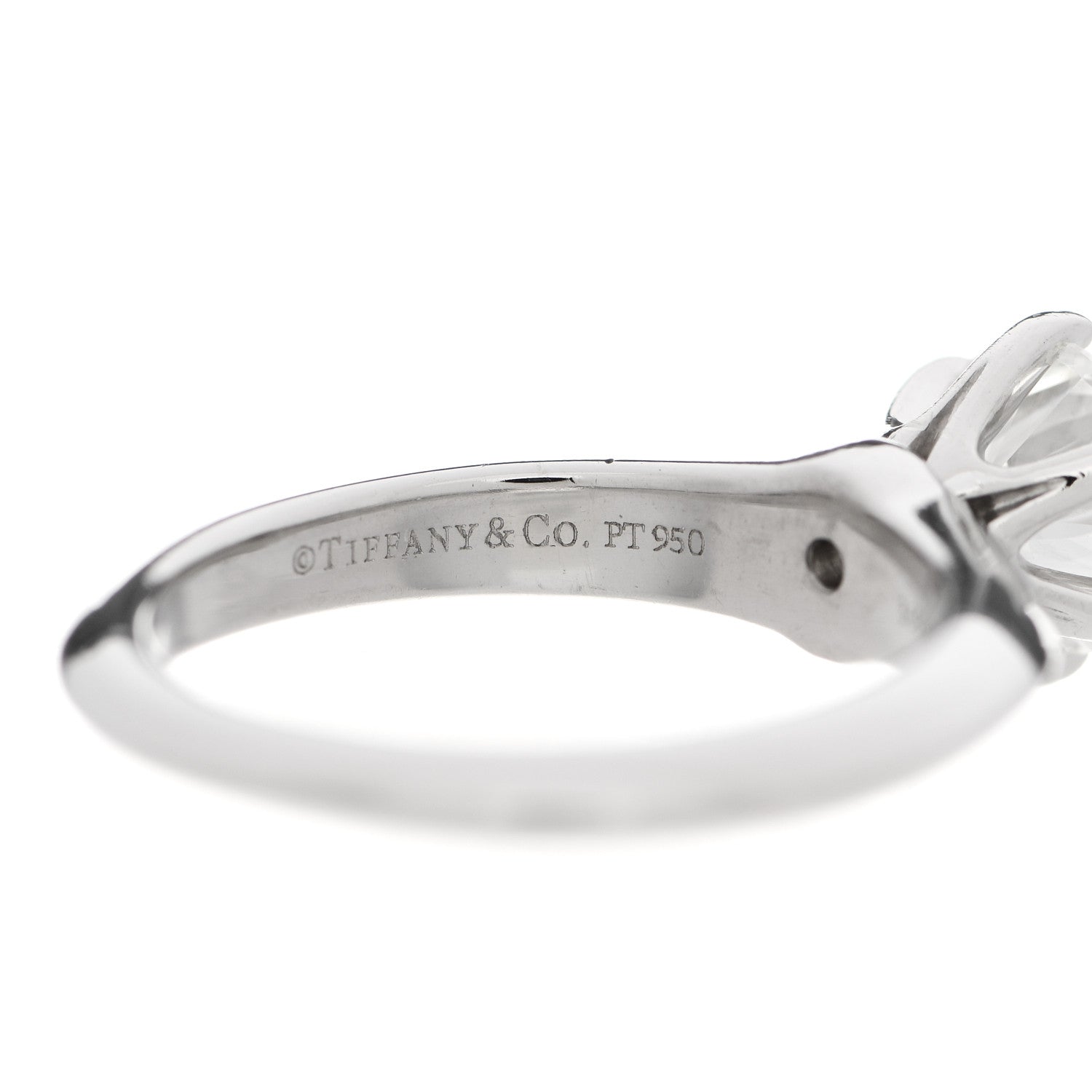 Tiffany Platinum Diamond 1.01ct Solitaire Engagement Ring 47 4 4 of 7
