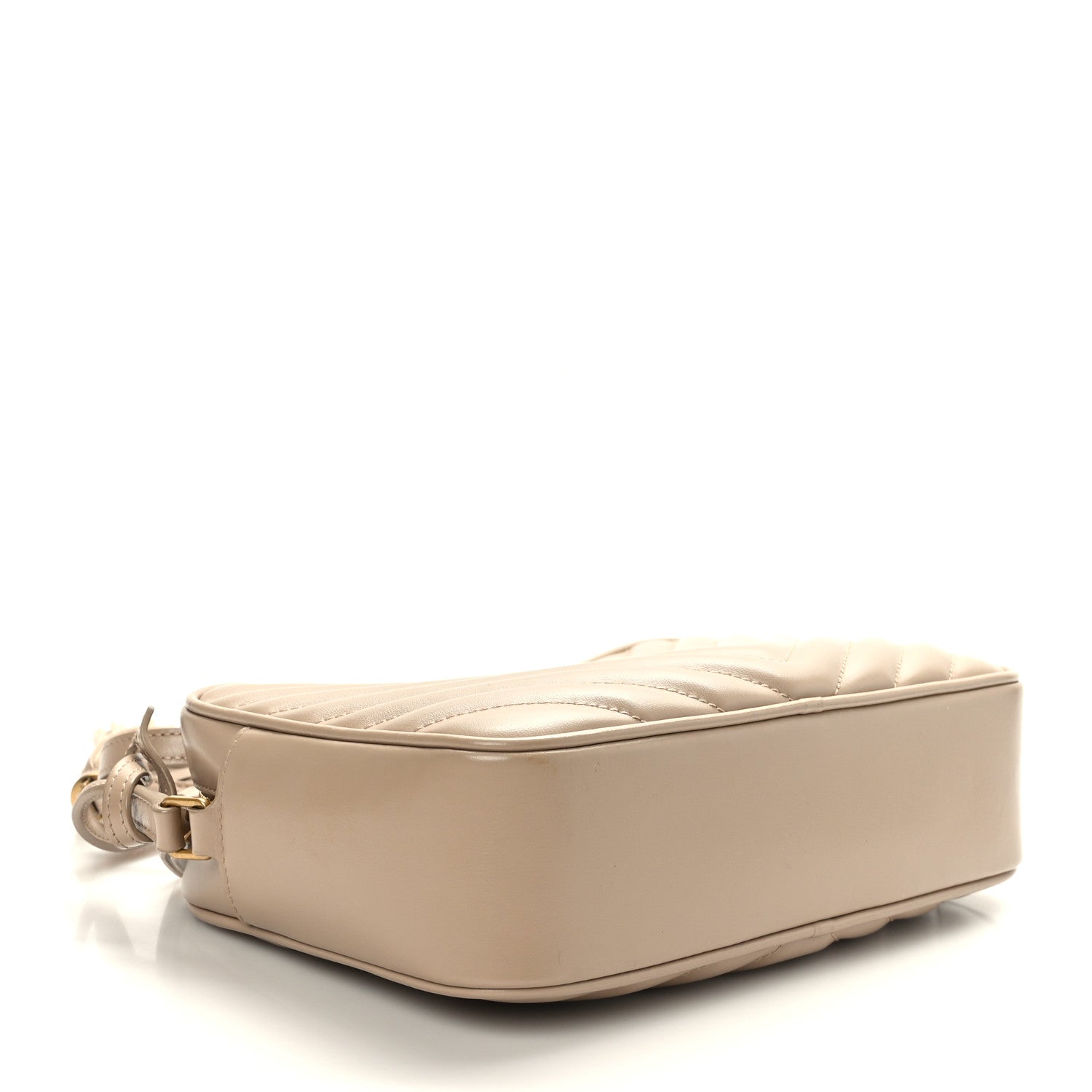 Saint Laurent Calfskin Matelasse Monogram Lou Camera Bag Dark Beige 4 of 9