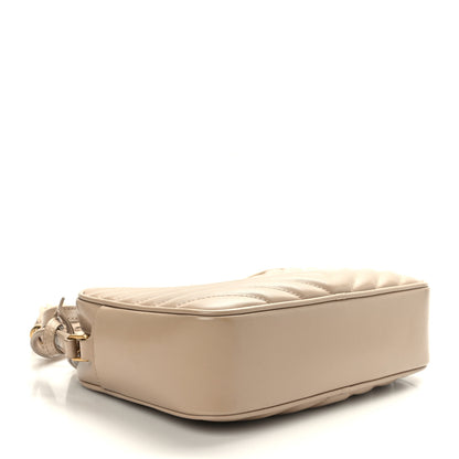 Saint Laurent Calfskin Matelasse Monogram Lou Camera Bag Dark Beige 4 of 9