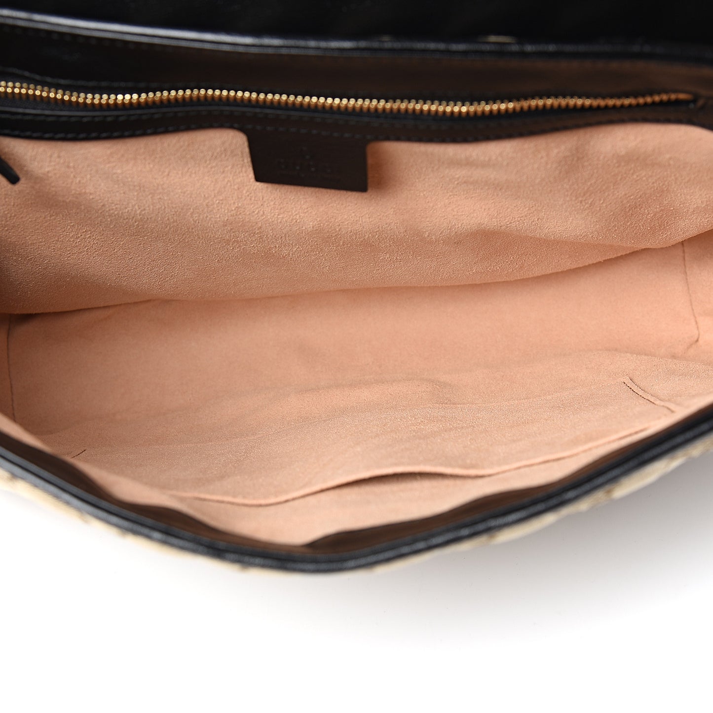 Monogram Azalea Calfskin Matelasse Diagonal Medium GG Marmont Shoulder Bag Beige Ebony Black
