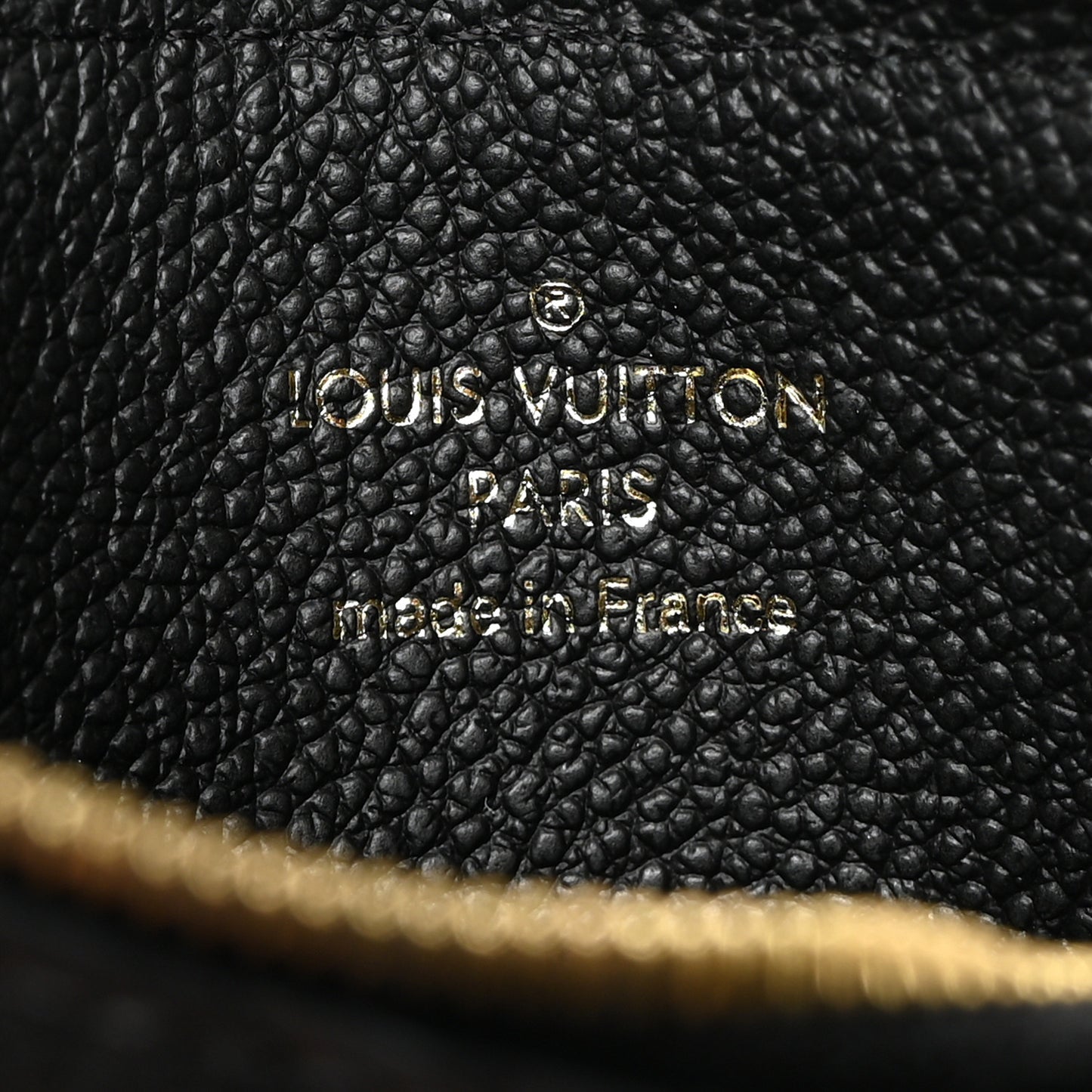 LOUIS VUITTON Empreinte Monogram Zipped Romy Card Holder Black