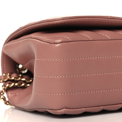 Chanel Calfskin Chevron Quilted Mini Statement Flap Pink 9 of 11
