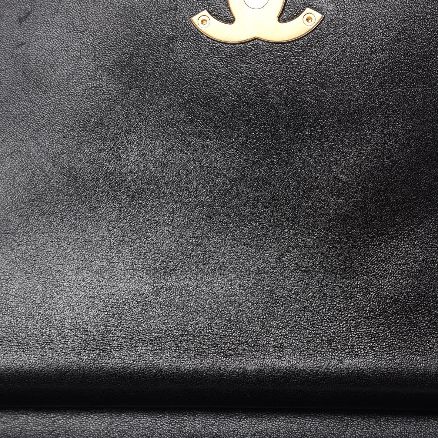 Lambskin Stitched Medium Coco Luxe Handle Flap Black