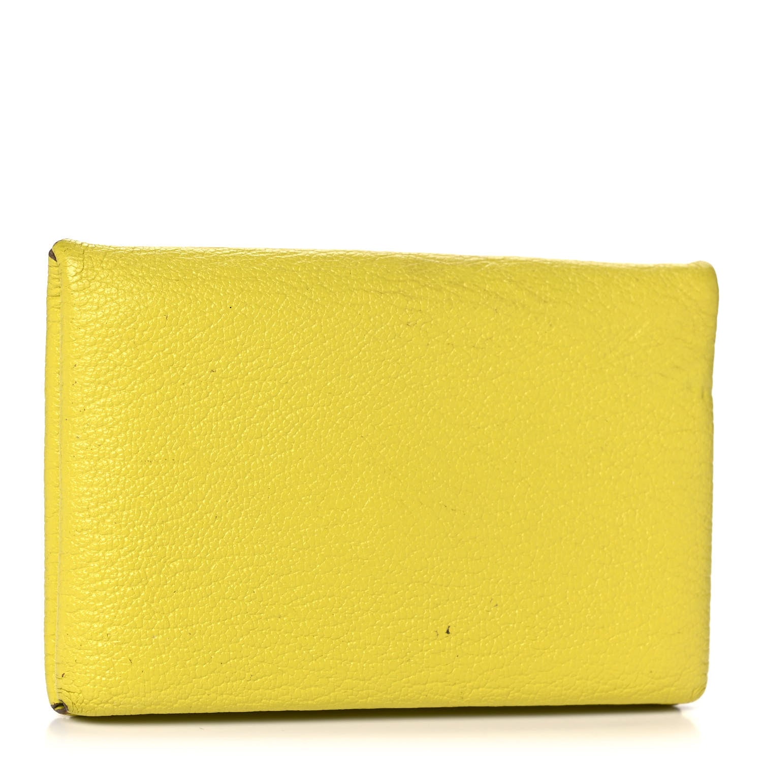 Hermes Chevre Mysore Calvi Card Case Lime 3 of 12