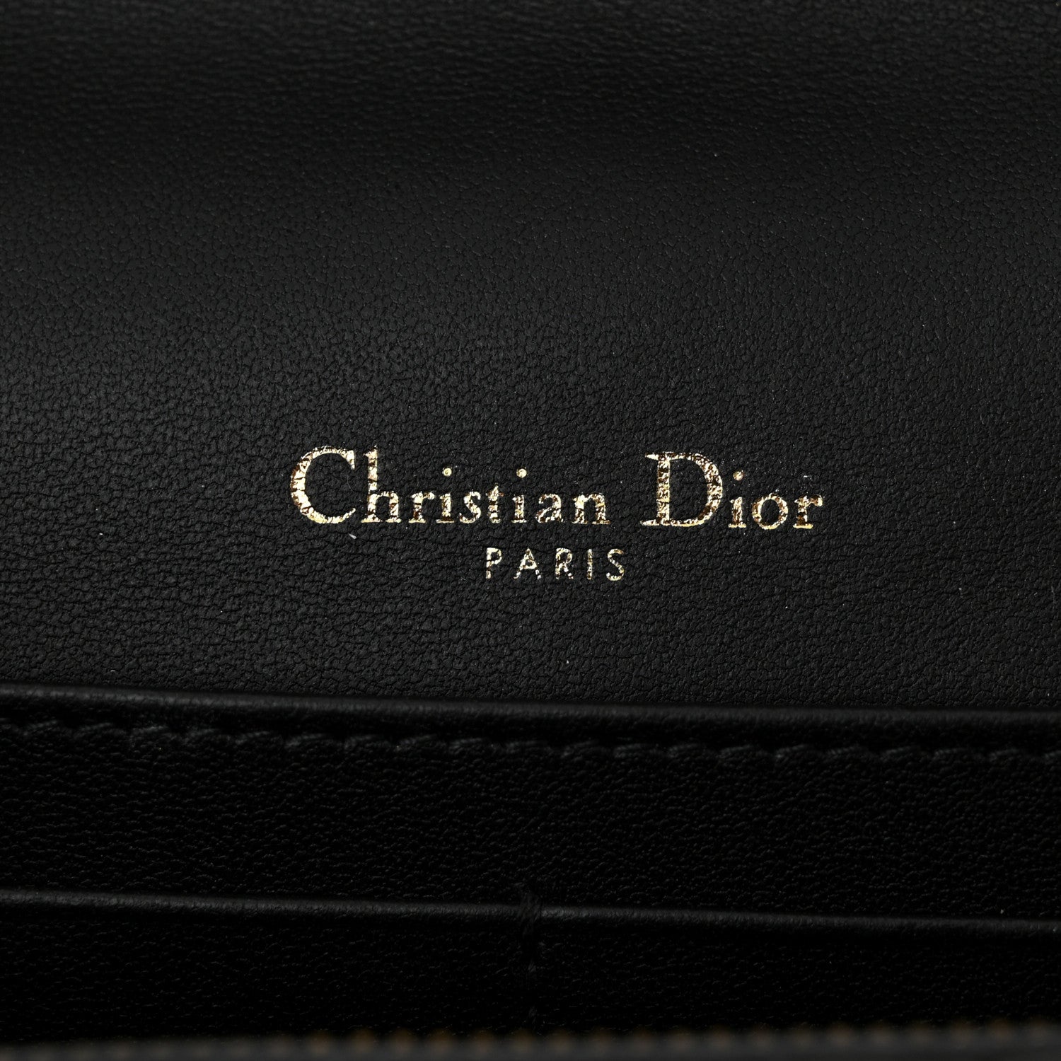 Christian Dior Lambskin Cannage Miss Dior Chain Pouch Black 6 of 11