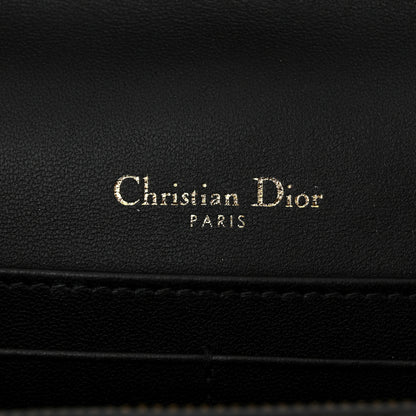 Christian Dior Lambskin Cannage Miss Dior Chain Pouch Black 6 of 11