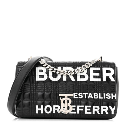 Burberry Patent Quilted Horseferry Print Small Lola Bag Black 1 of 13