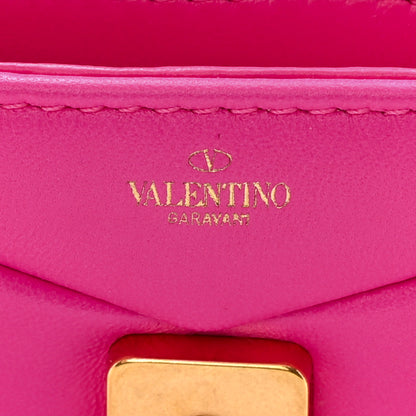 Valentino Garavani Nappa Tonal Monochrome Micro One Stud Chain Bag Pink PP 6 of 11