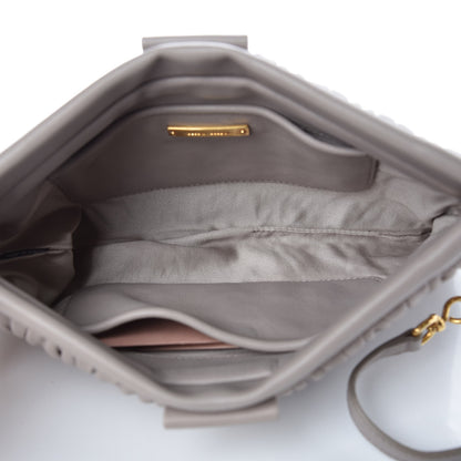Miu Miu Nappa Matelasse Clutch Pomice 5 of 8