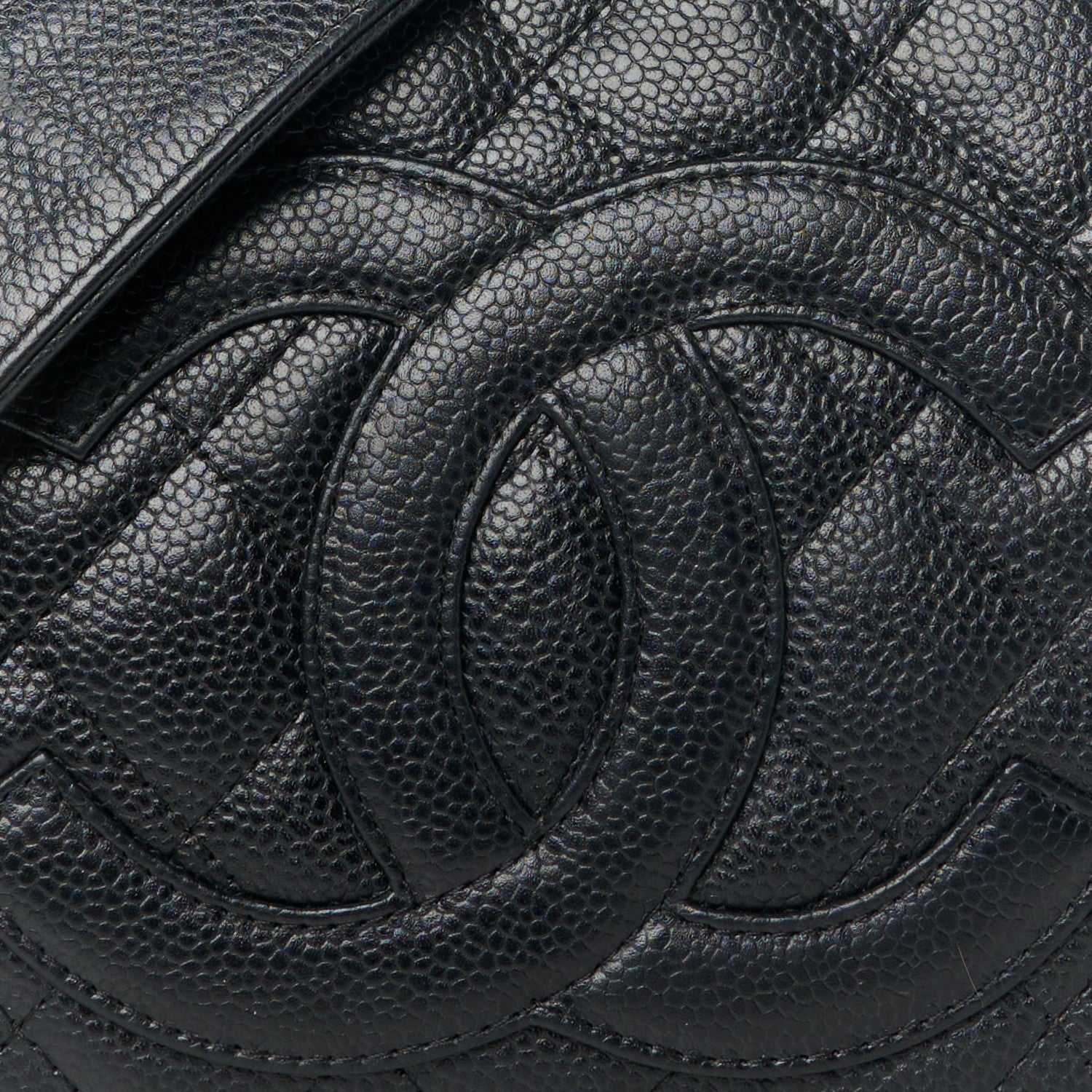 Chanel Caviar Quilted CC Shoulder Bag Black 9 of 12